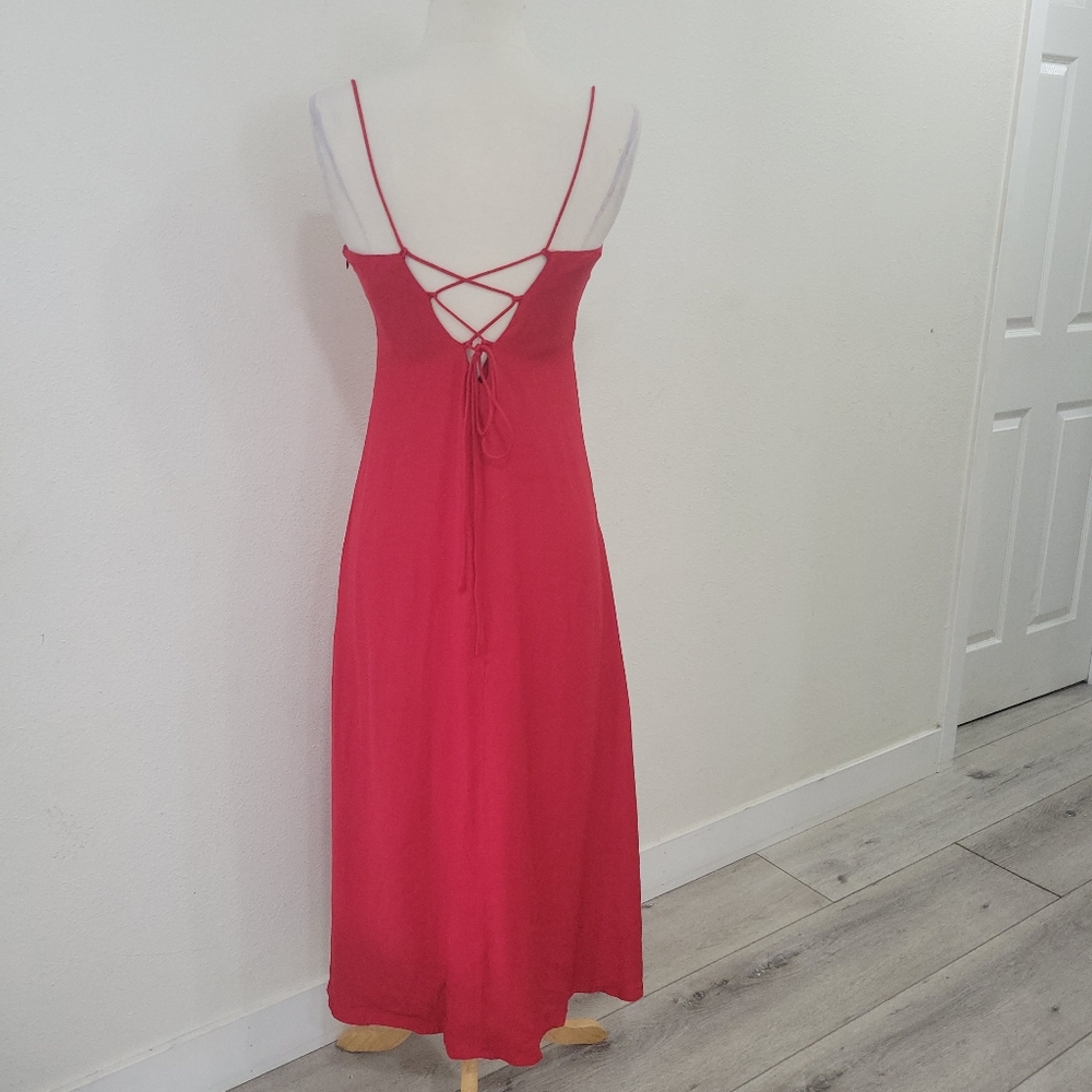 Mango Red Maxi Dress - Picture 5 of 15
